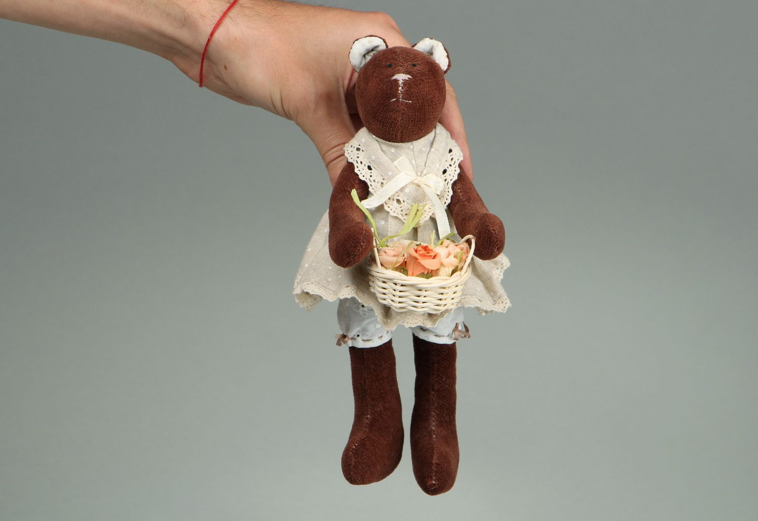 Handmade soft toy Bear, handiwork photo 1