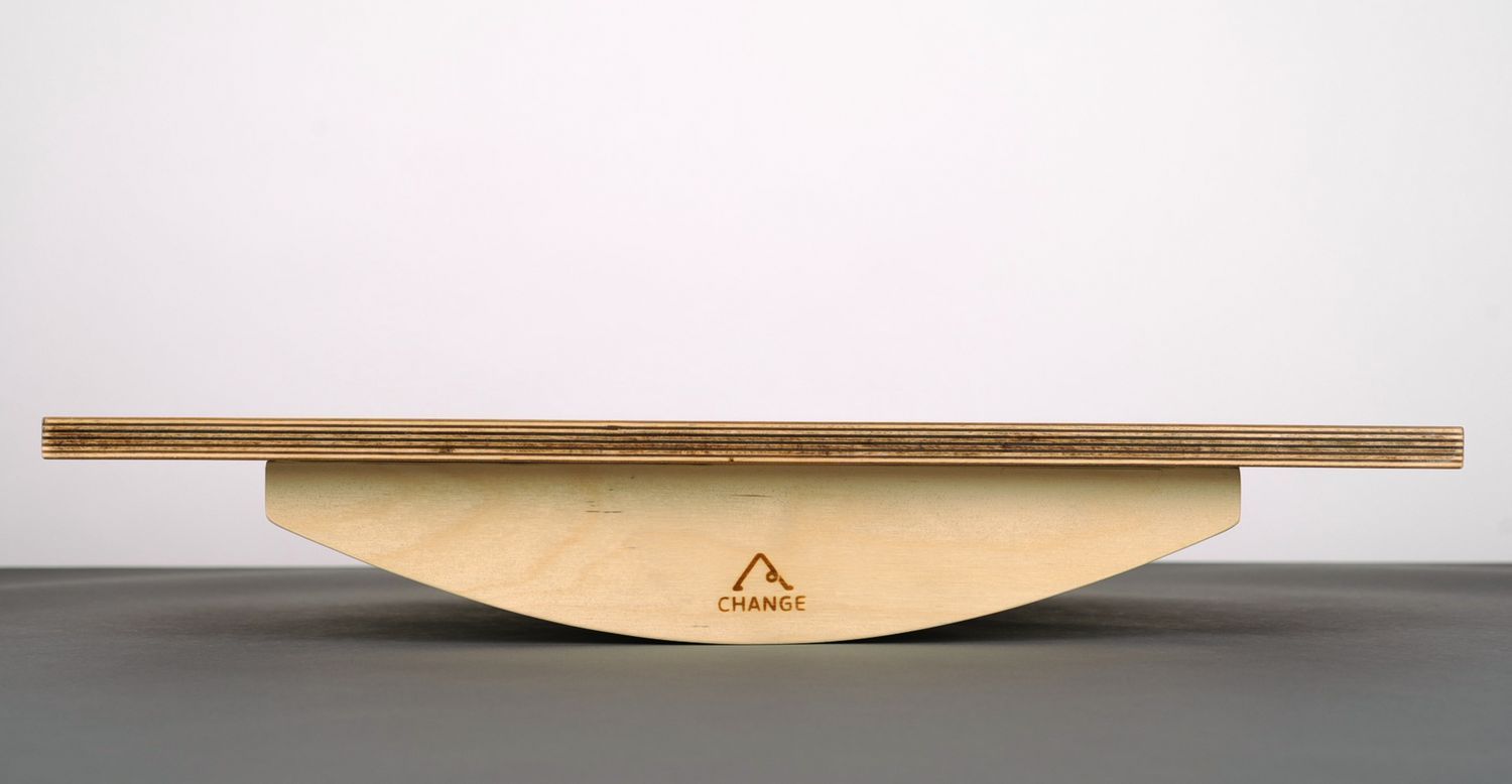 Planche d'équilibre en bois pour yoga photo 3