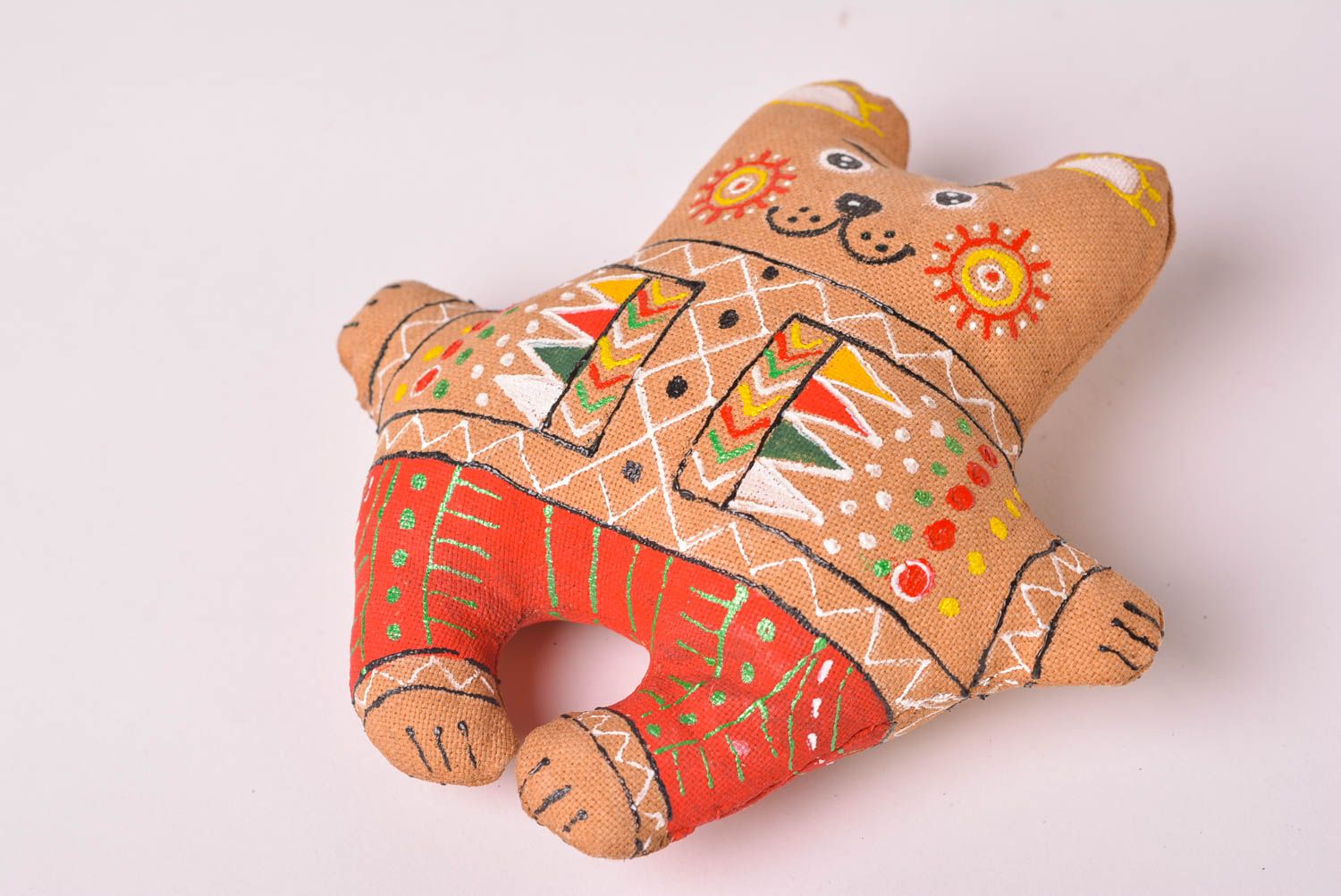Giocattolo morbido fatto a mano pupazzo da bambini elemento decorativo orsetto foto 3