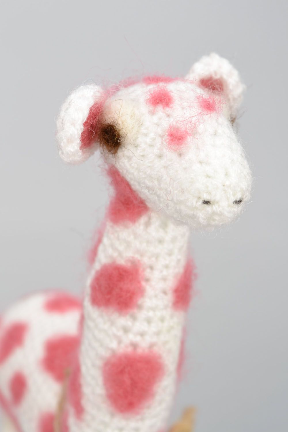 Jouet décoratif tricoté artisanal Girafe photo 4
