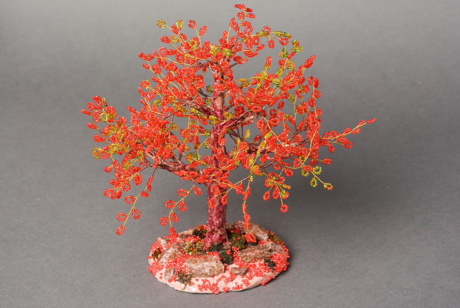 Beautiful handmade beaded tree artificial bonsai tree gift ideas for decor only photo 3