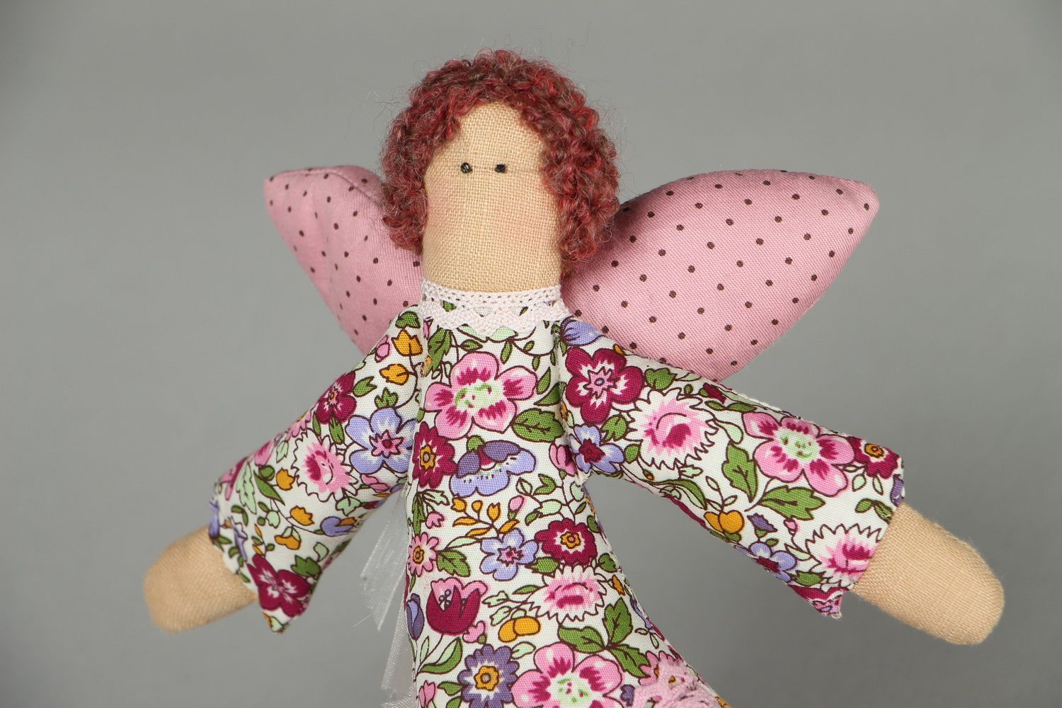 Интерьерная кукла мягкая Цветочный ангел фото 2
