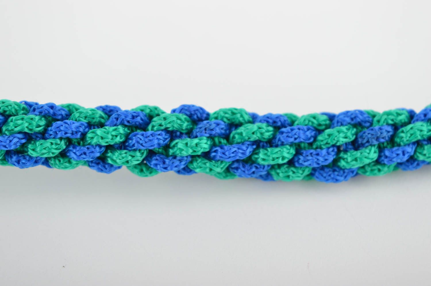 Pulsera de moda artesanal de color azul brazalete para mujer regalo original foto 4