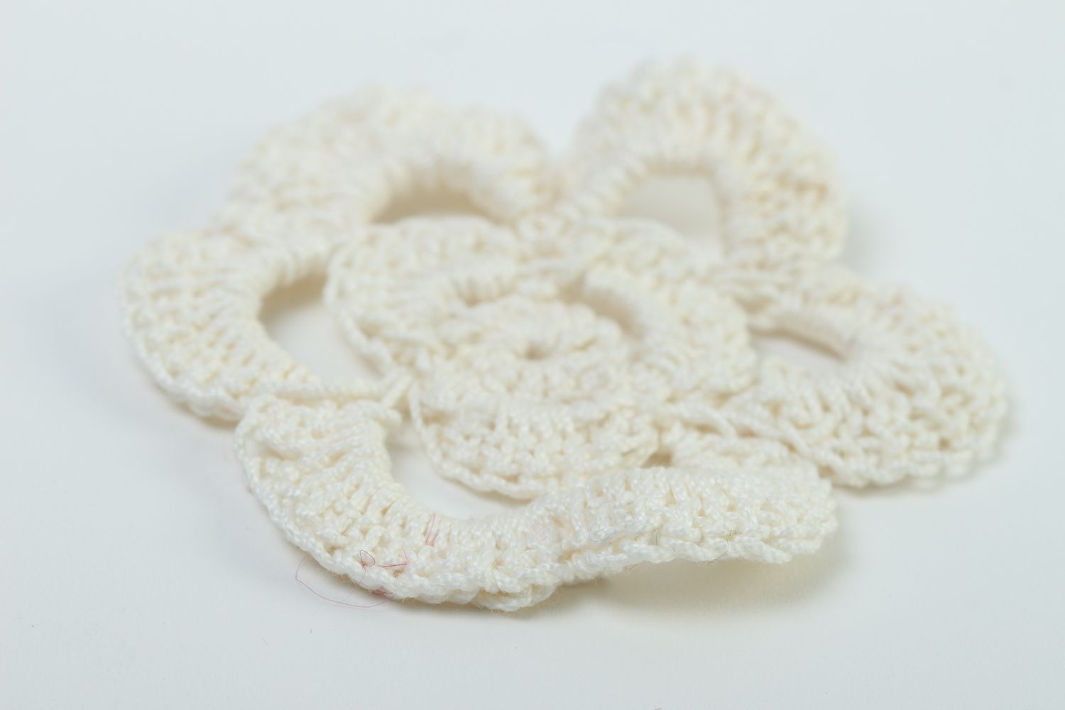 Fleur tricot faite main Fourniture bijoux Loisirs créatifs coton design original photo 3