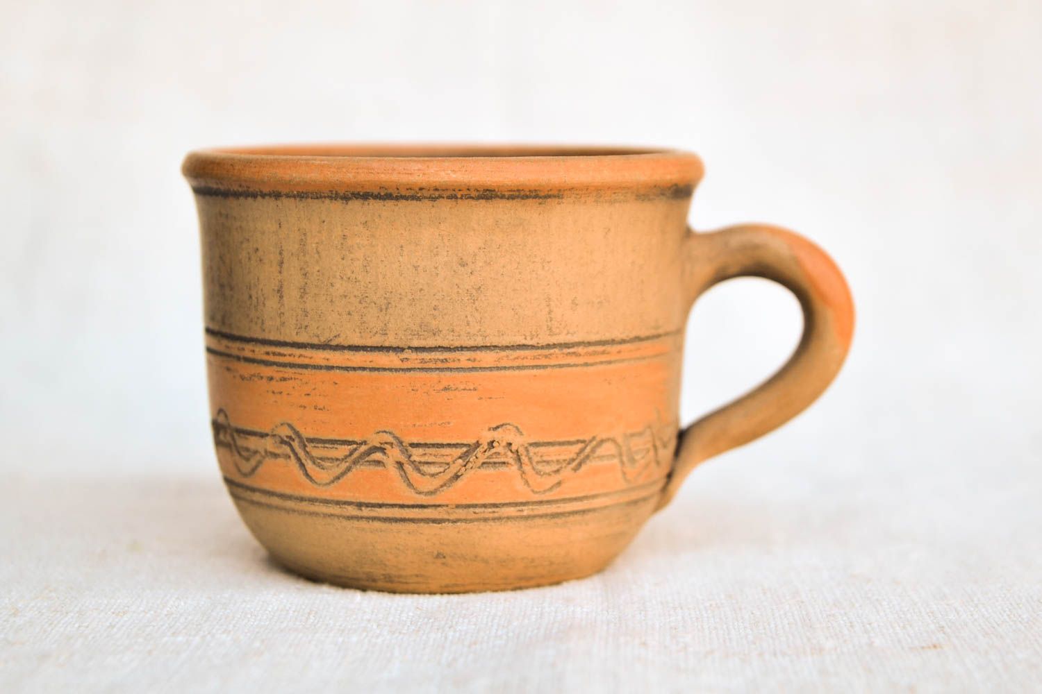 Tasse céramique faite main Mug original Vaisselle design 15 cl peinte à café photo 1