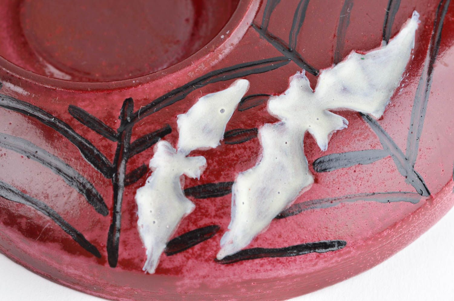 Kerzenständer aus Gips handmade Kerzenhalter für Teelicht Tischdekoration Ideen foto 5
