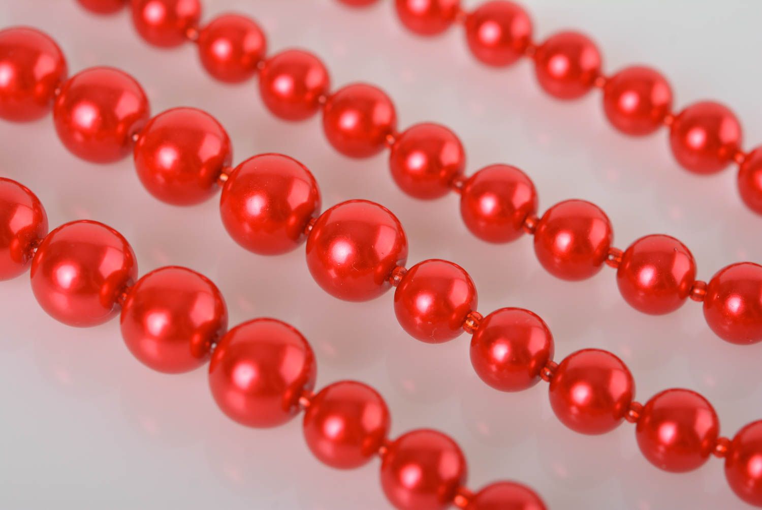 Handmade Collier für Frauen Perlen Schmuck Damen Modeschmuck Frauen Geschenk rot foto 5