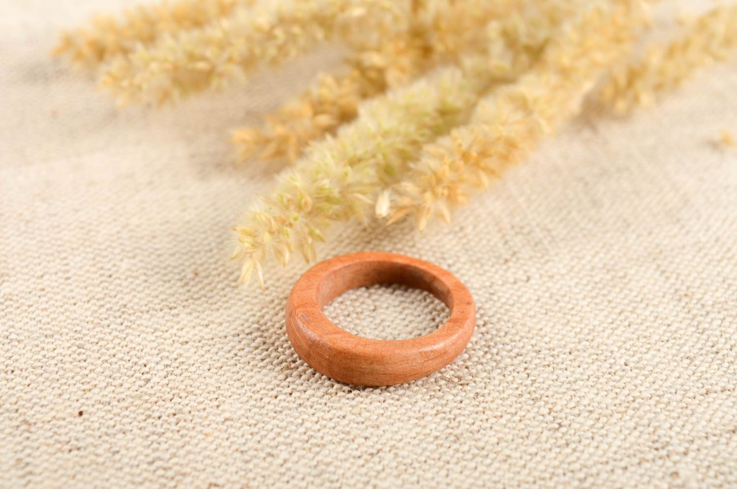 Cute handmade wooden ring unusual womens ring wood craft gifts for her photo 1