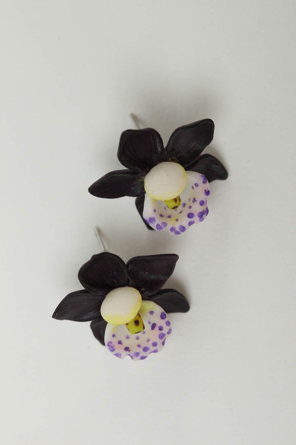 Ohrringe Stecker handmade Blumen Ohrringe hochwertiger Modeschmuck bunt foto 2