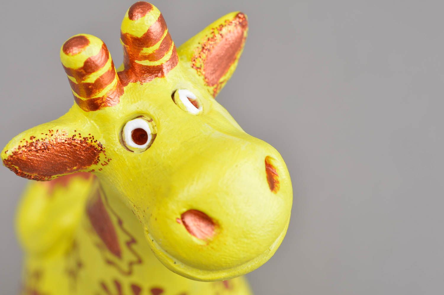 Handmade Lernspielzeug für Kind Keramik Figur Giraffe Musikinstrument für Kind foto 4