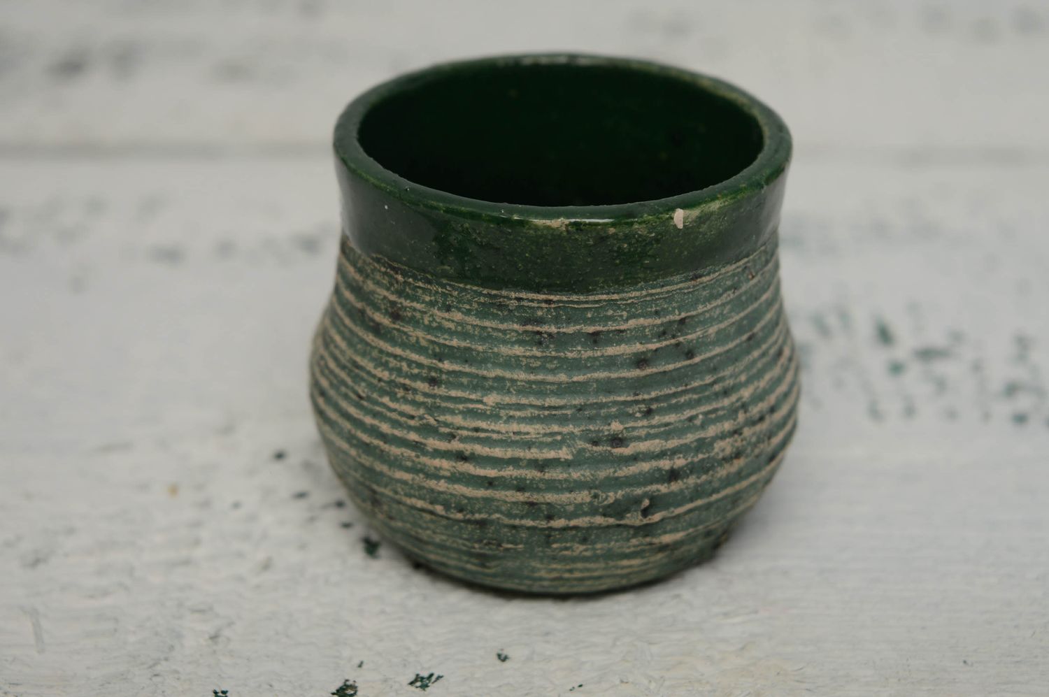 Copa cerámica hecha a mano 70ml foto 1