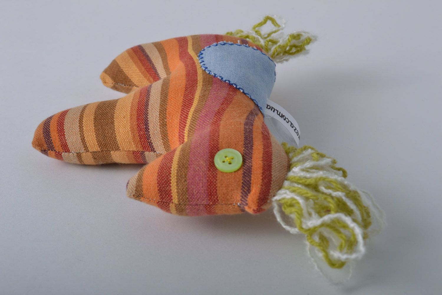 Мягкая игрушка из ткани ручной работы разноцветная для детей и интерьера Конь фото 2