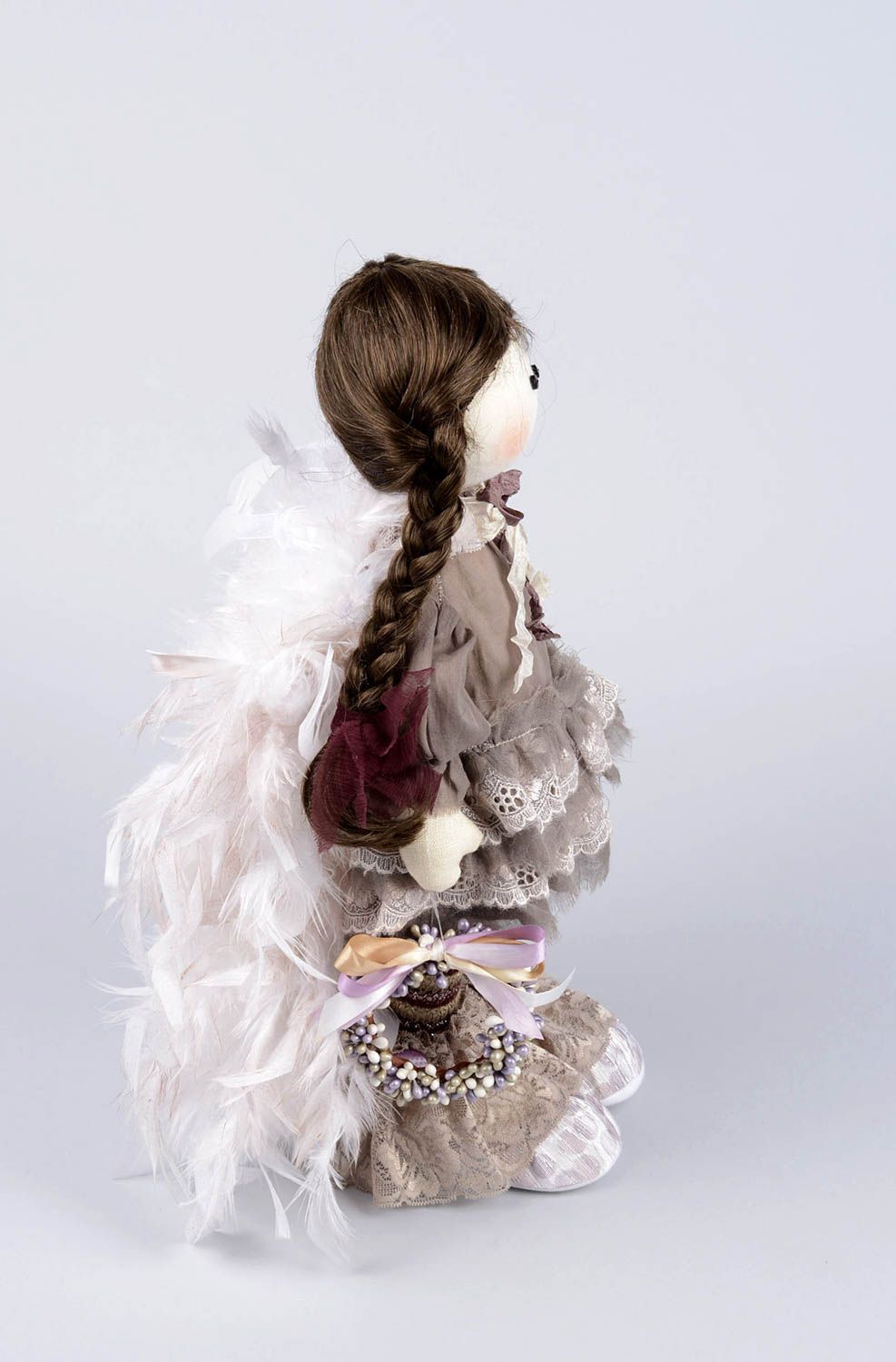 Авторская кукла ручной работы кукла в интерьере красивая тряпичная кукла фото 2