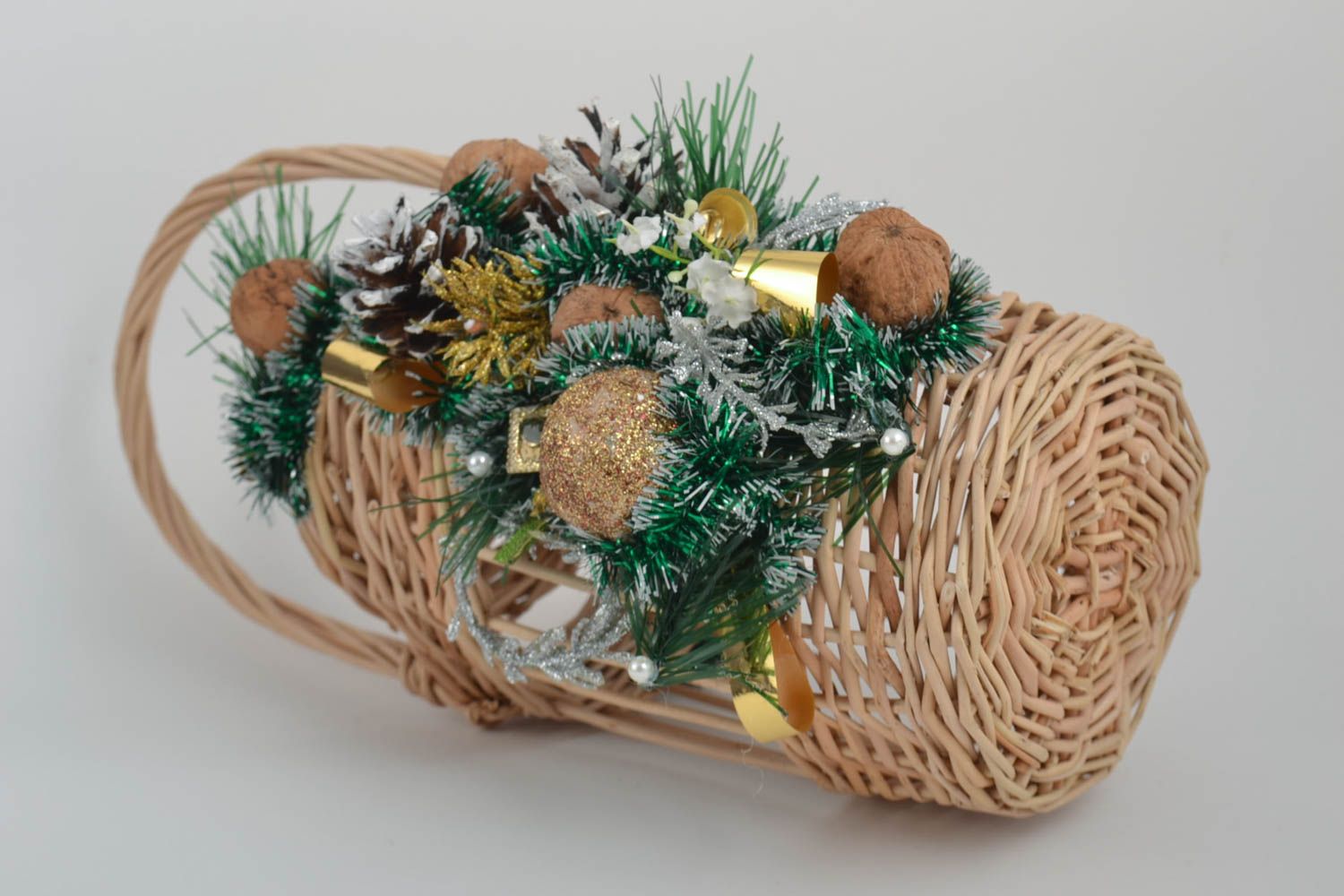 Stylish handmade basket woven basket Easter basket ideas gift ideas photo 3
