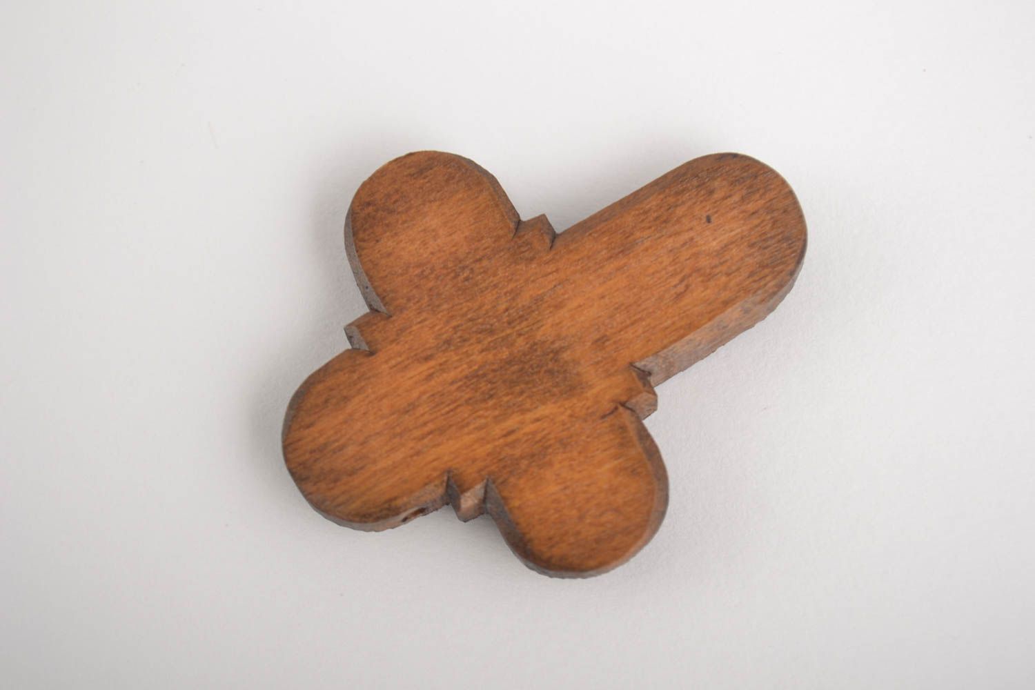 Cruz colgante hecha a mano producto de madera regalo original para mujer foto 5