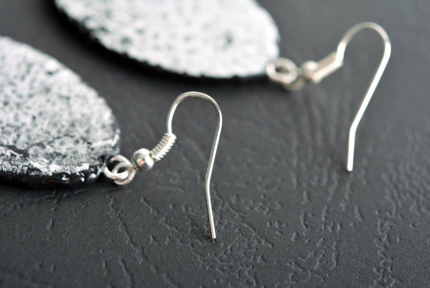 Handmade earrings polymer clay designer accessories dangling earrings gift ideas photo 5