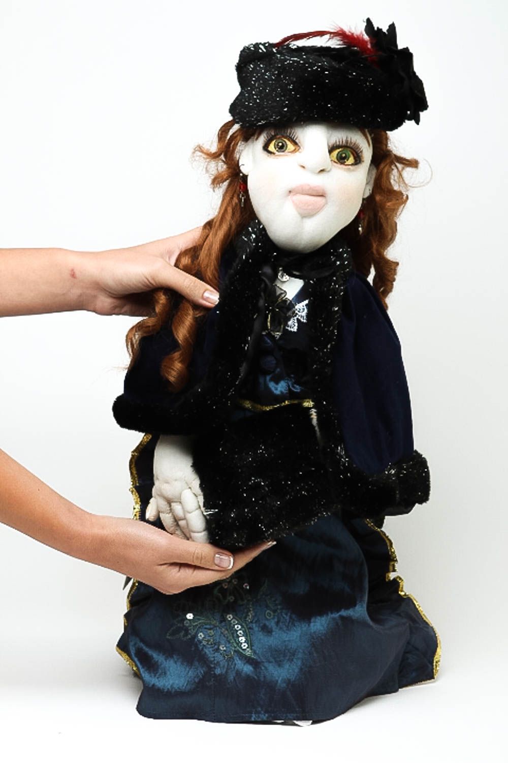 Handmade doll designer doll unusual doll for baby nursery decor gift ideas photo 5