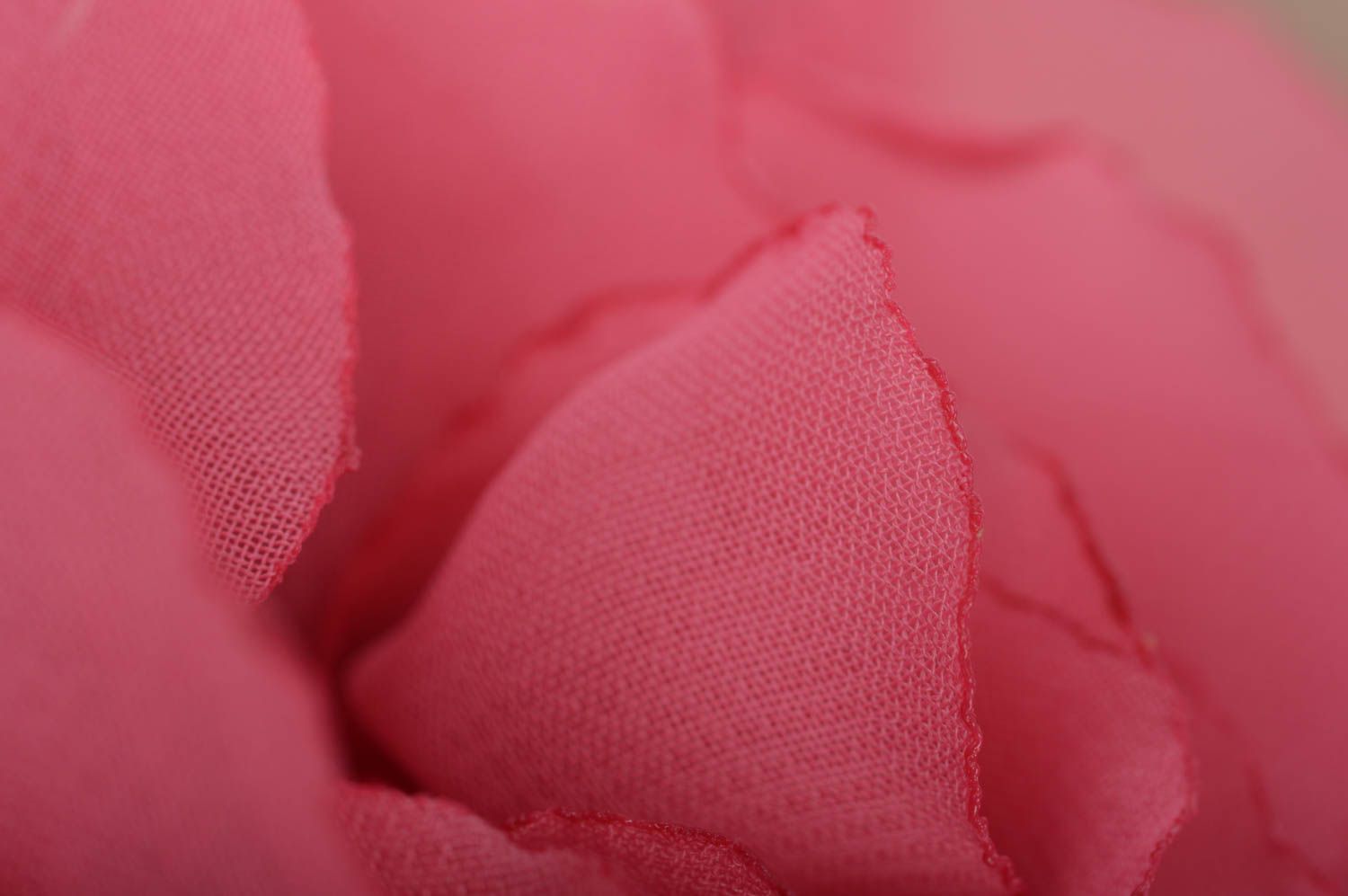 Broche barrette grande fleur de pivoine rose en tissu faite main polyvalente photo 5
