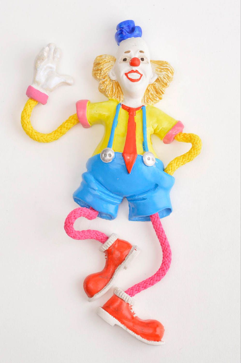 Imán de nevera hecho a mano souvenir original con forma de clown regalo original foto 2