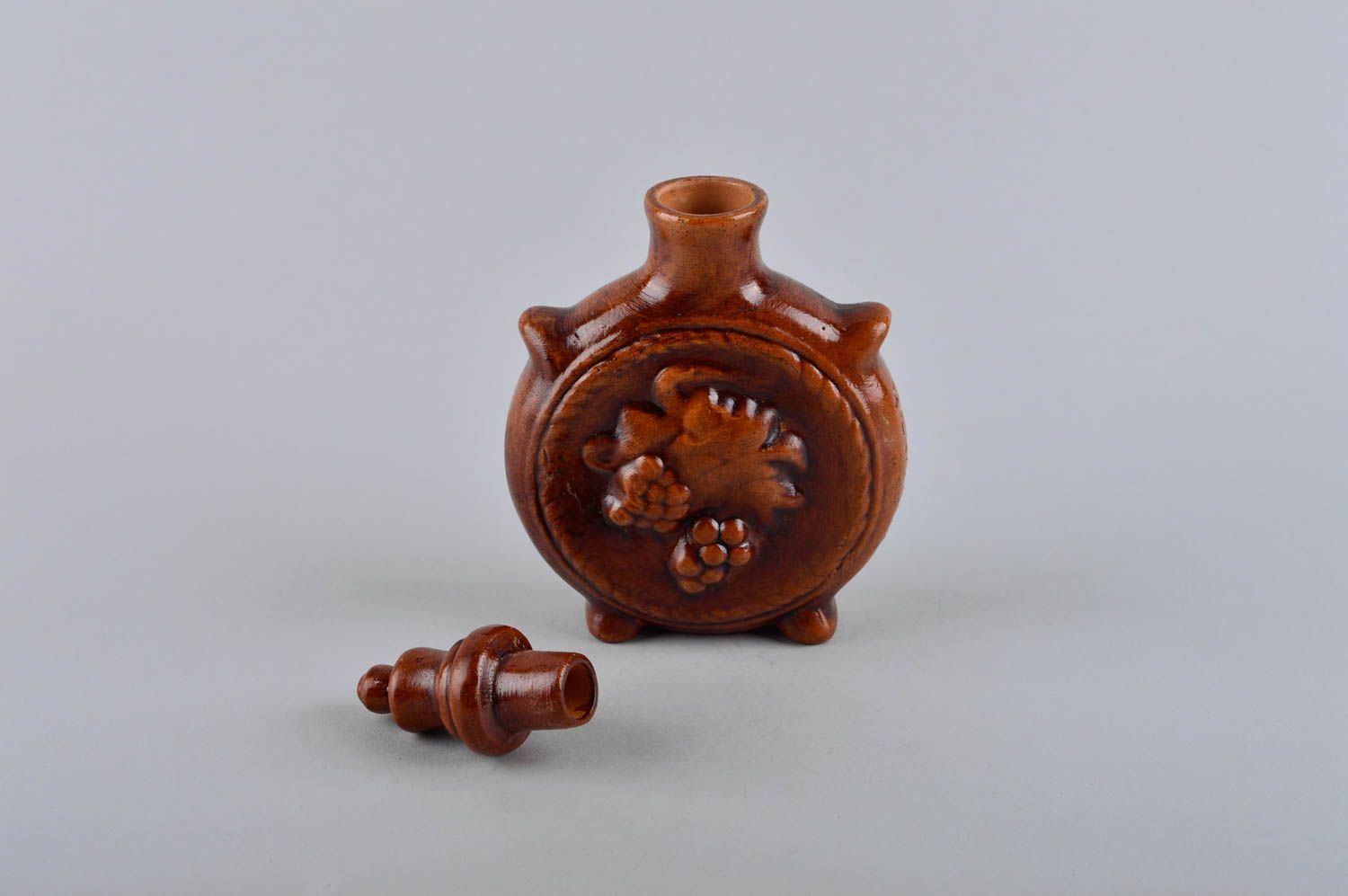 Handgemachter Keramik Krug Öko Geschirr Krug aus Ton für Deko und Haushalt  foto 4