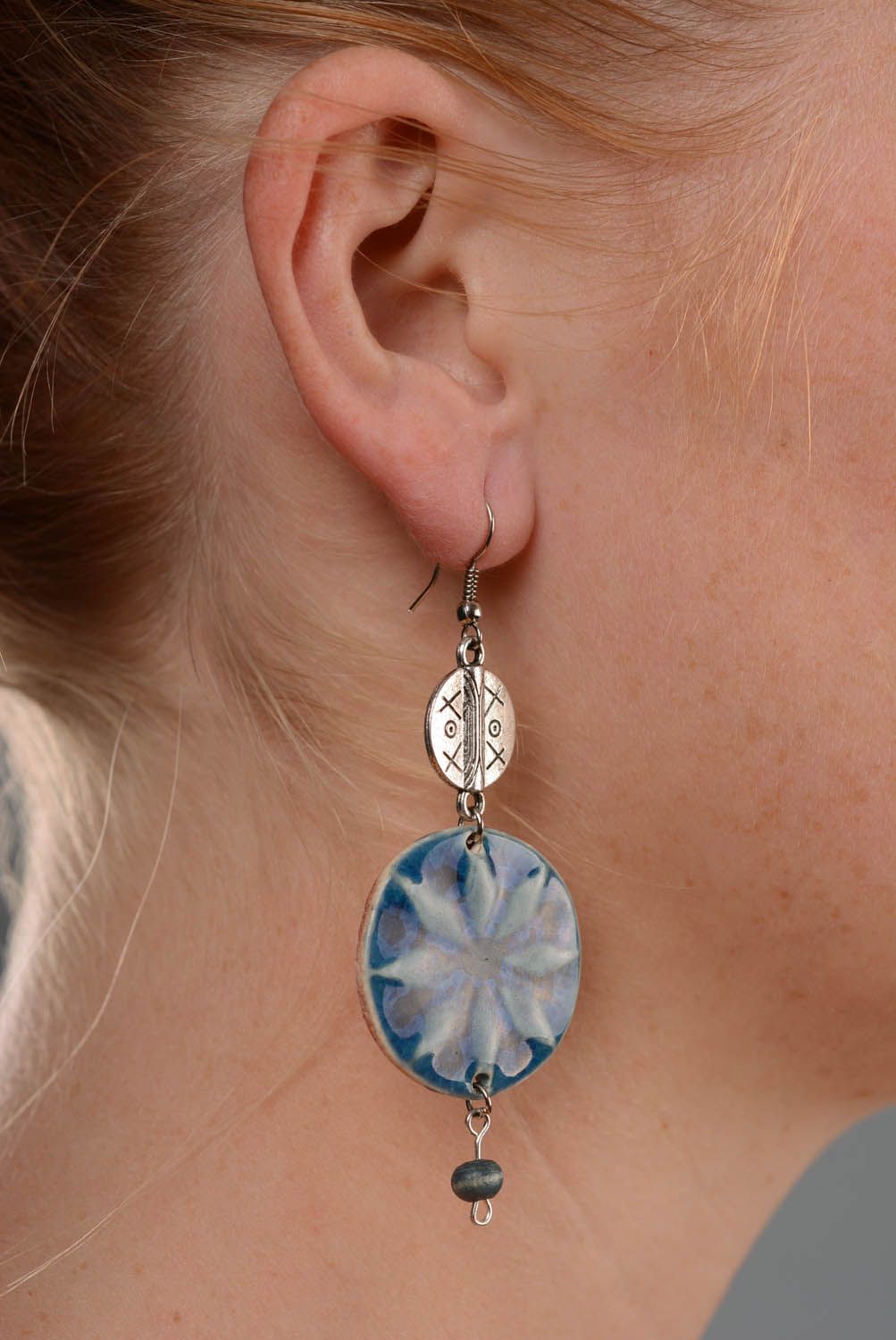 Slavic amulet earrings Female Alatyr photo 5