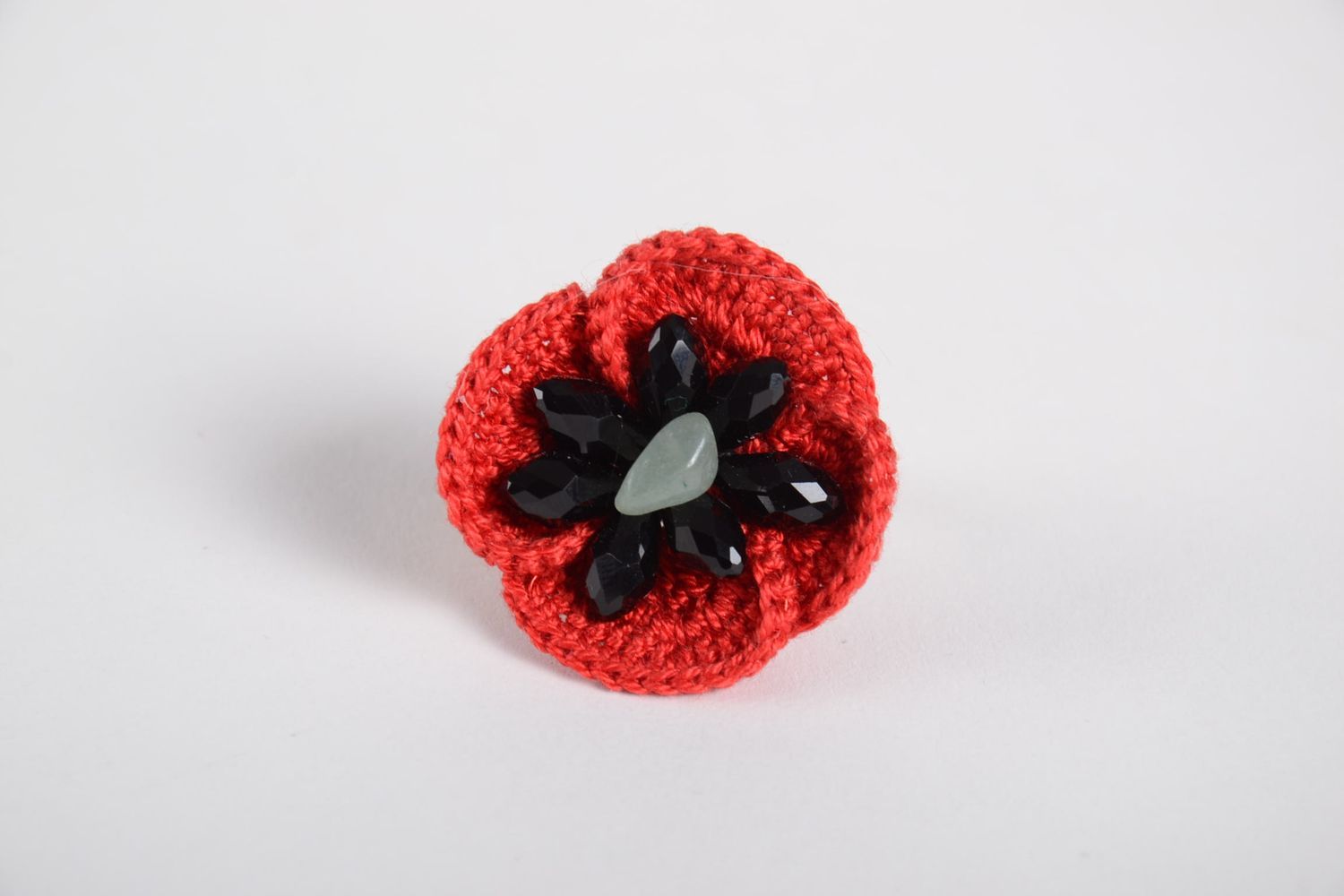 Beautiful handmade flower ring handmade accessories for girls gifts for her photo 4