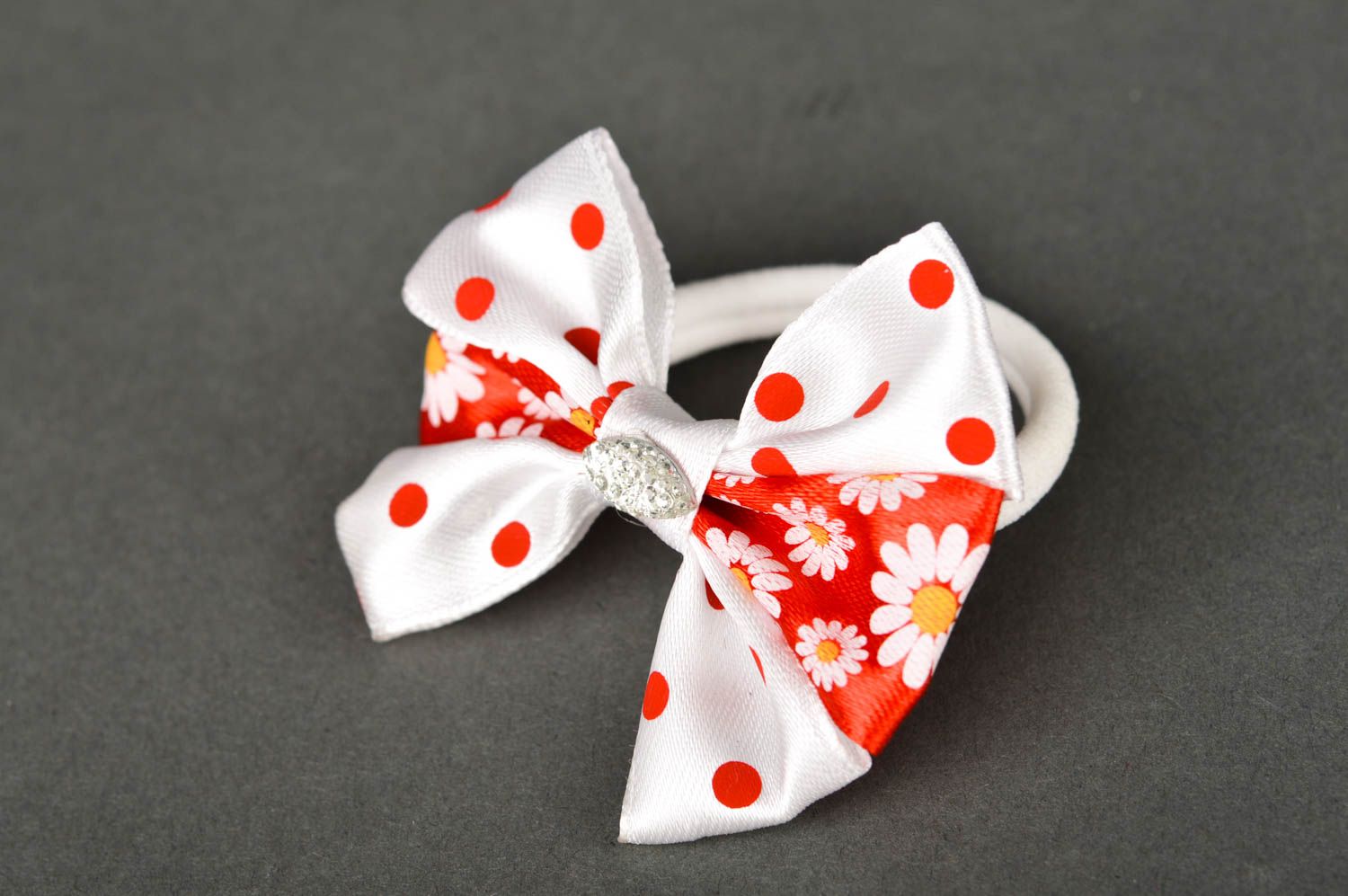 Homemade hair scrunchie bows for girls bows for hair designer accessories photo 5