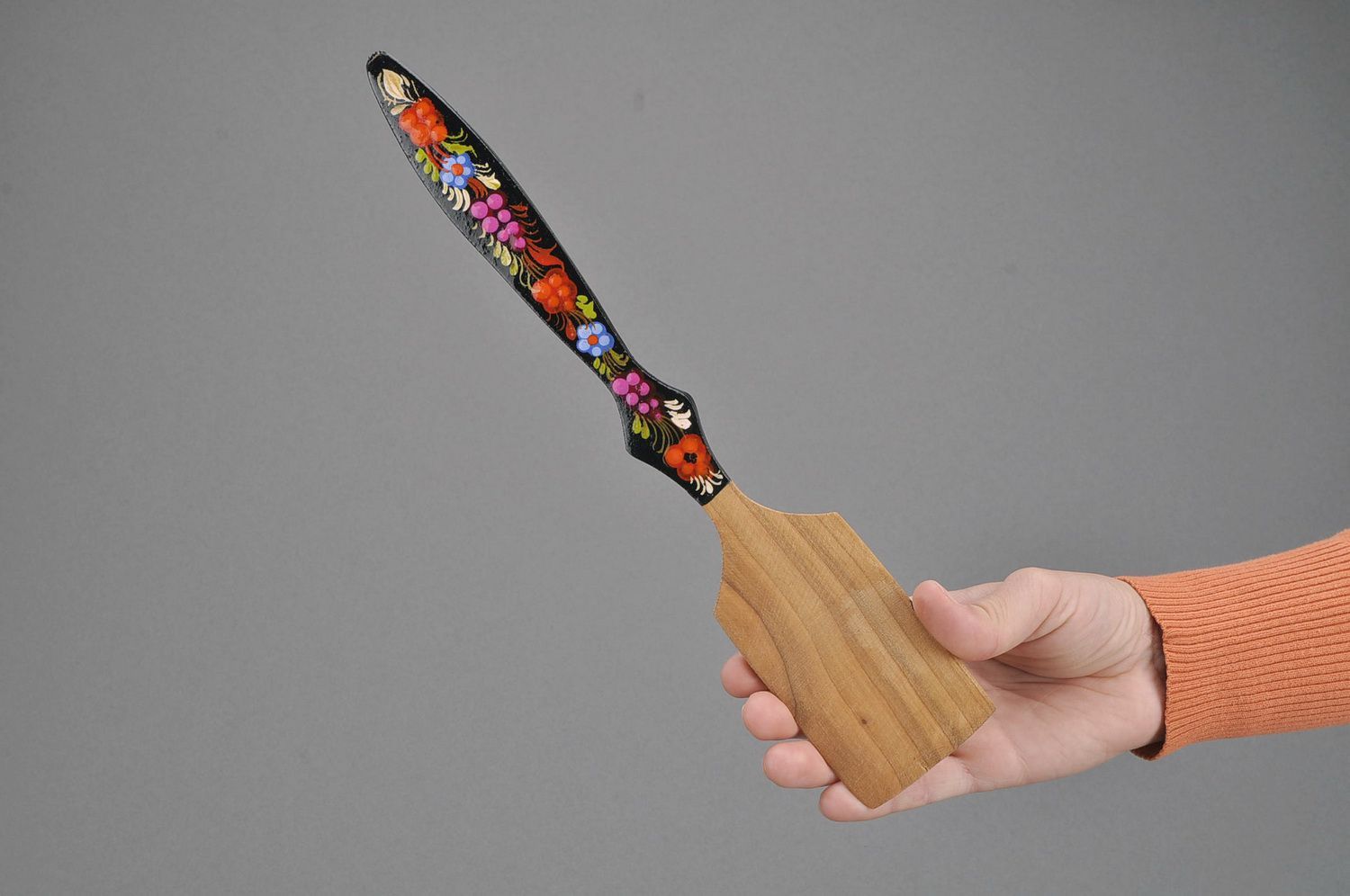 Kitchen spatula made of beech wood photo 5