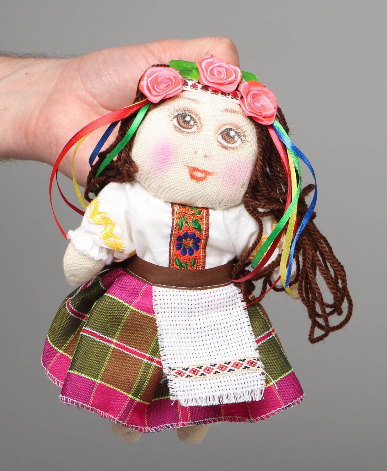 Soft fabric toy Ukrainian Girl photo 4