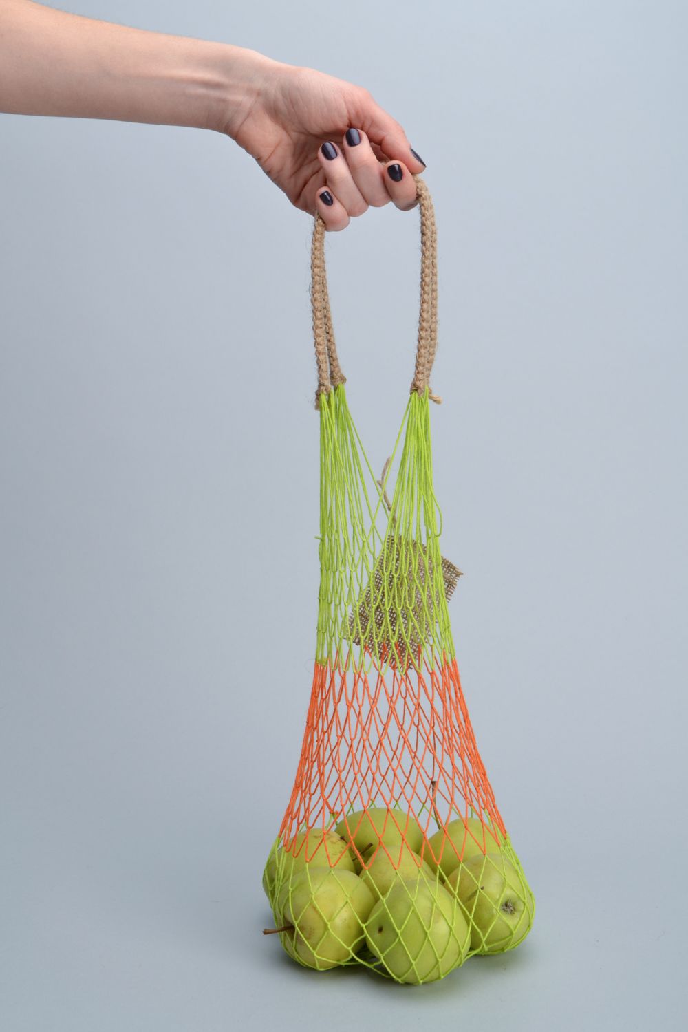 Linen string market bag photo 2