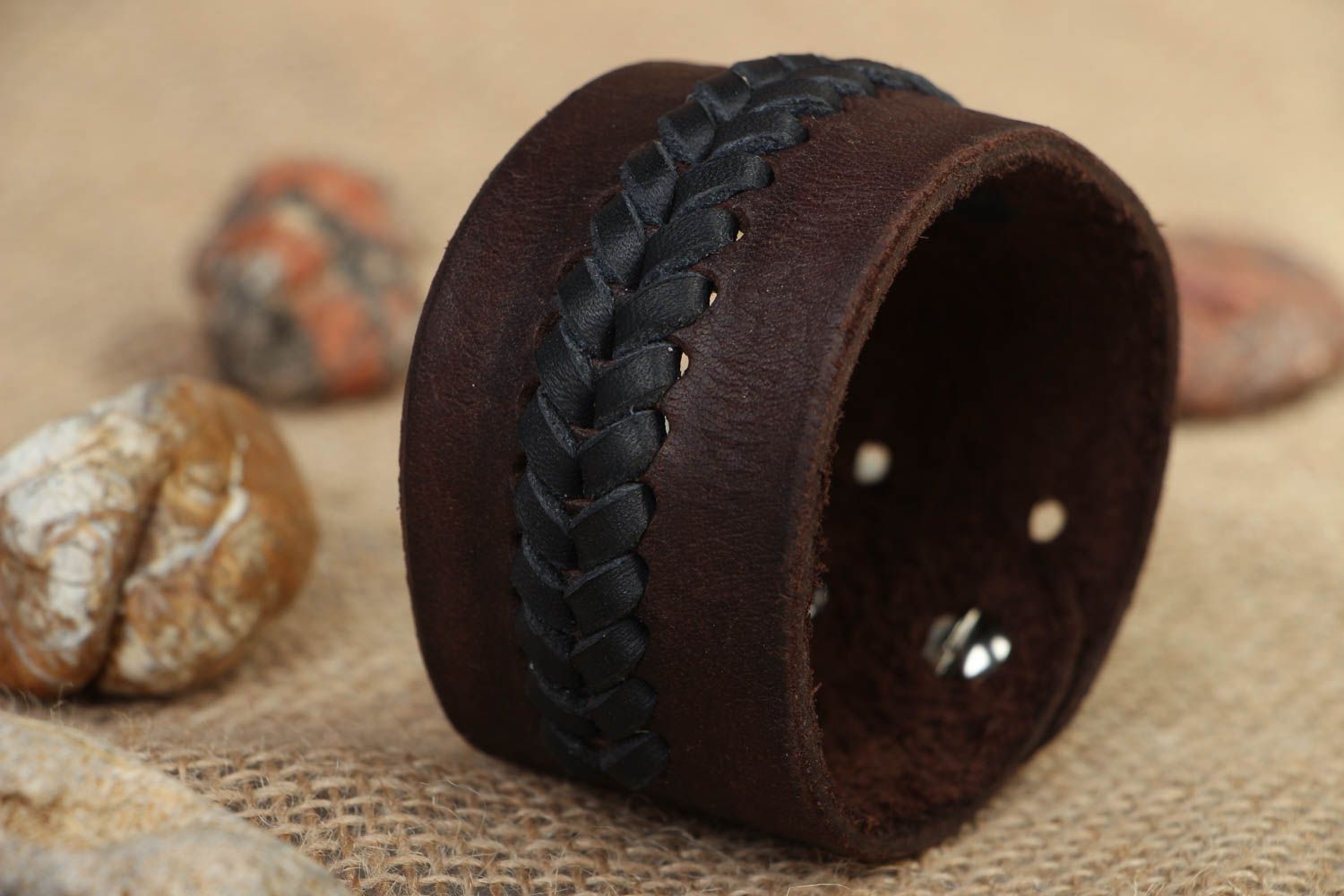Genuine leather bracelet photo 5