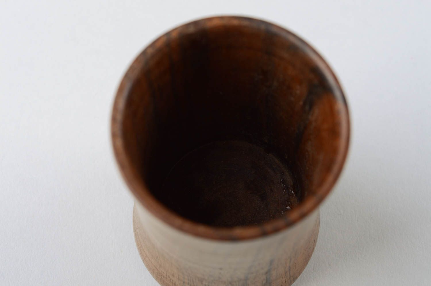 Vaso de chupito de madera hecho a mano vajilla moderna regalo original  foto 5