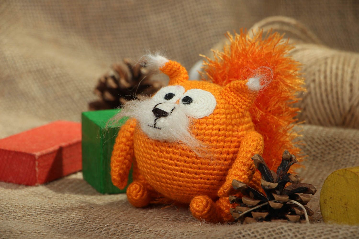 Crochet soft toy Squirrel photo 5
