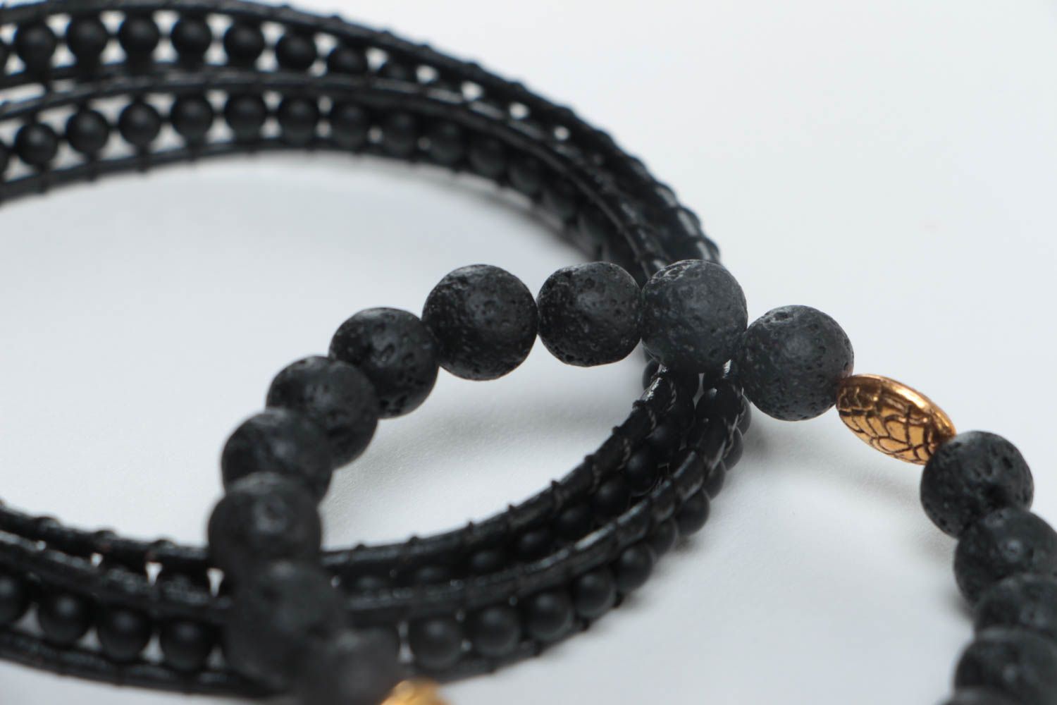 Handmade bracelet unusual bracelet designer accessory gift ideas set of 2 items photo 4