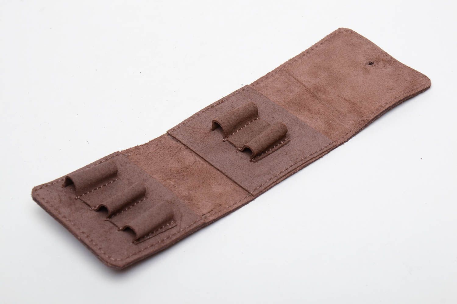 Pochette cartouchière en vrai cuir pour cartouches de calibre 7,62 mm photo 3