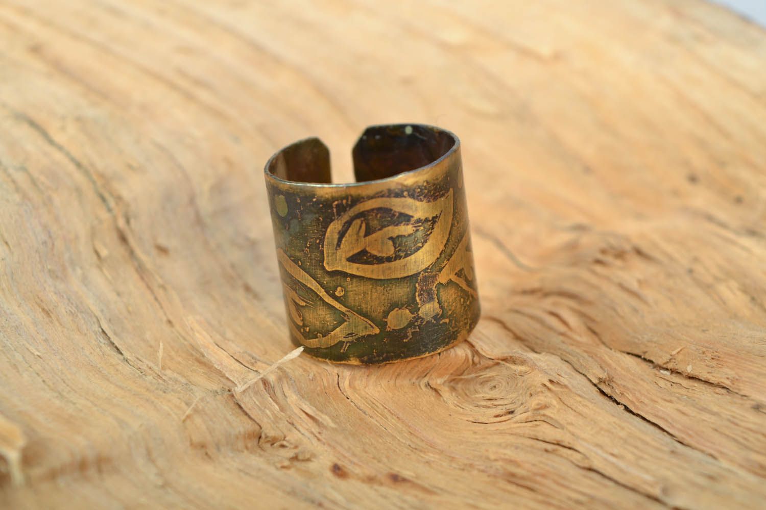 Handgemachter Ring aus Kupfer foto 1