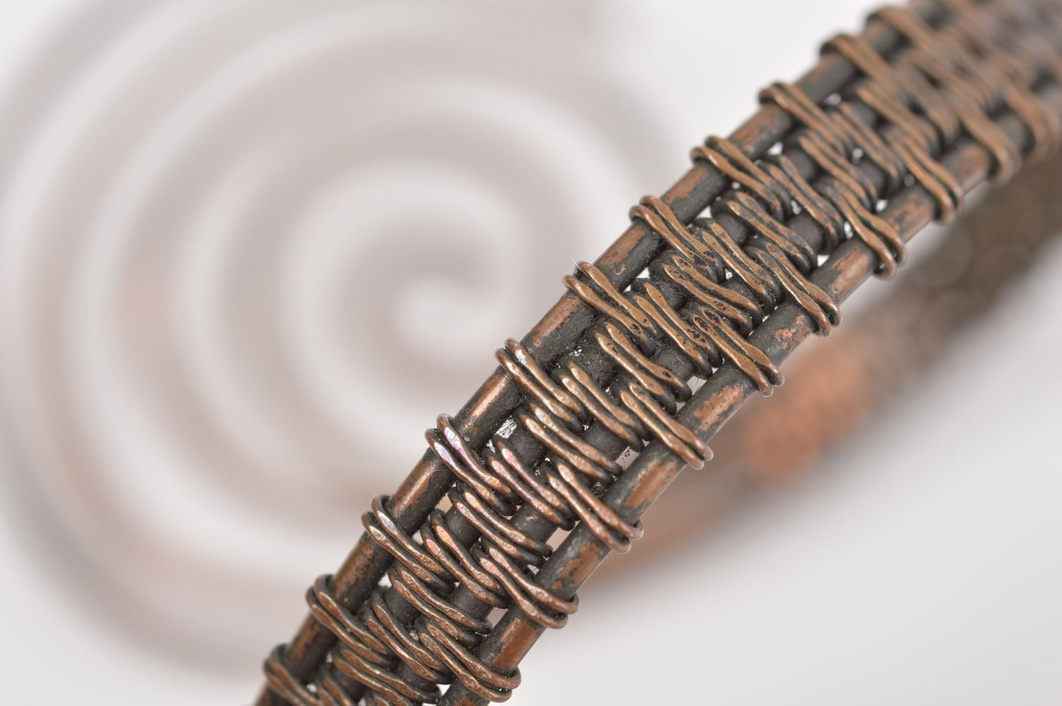 Pulsera de moda hecha a mano de cobre brazalete para mujer regalo original foto 5