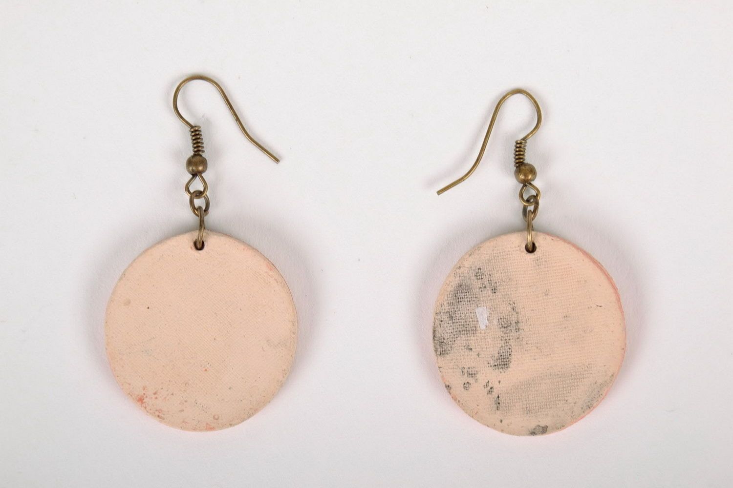Ceramic earrings with painting photo 3