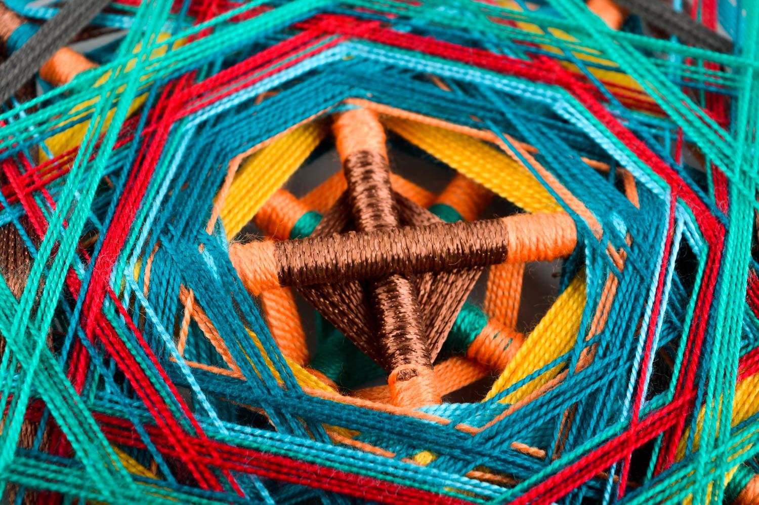 Handmade bunter Deko Anhänger Wand Schmuck Mandala Anhänger künstlerisch foto 5