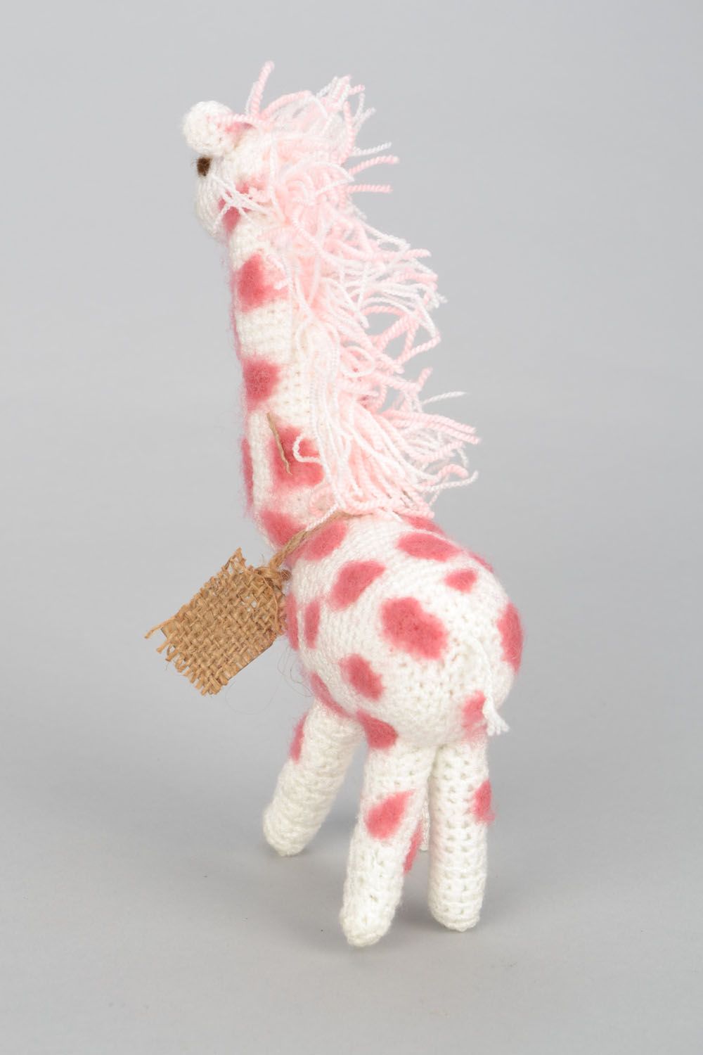 Peluche tricotée au crochet à la main girafe photo 5