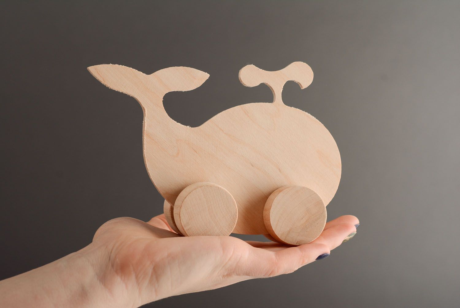 Wooden blank toy Whale photo 3