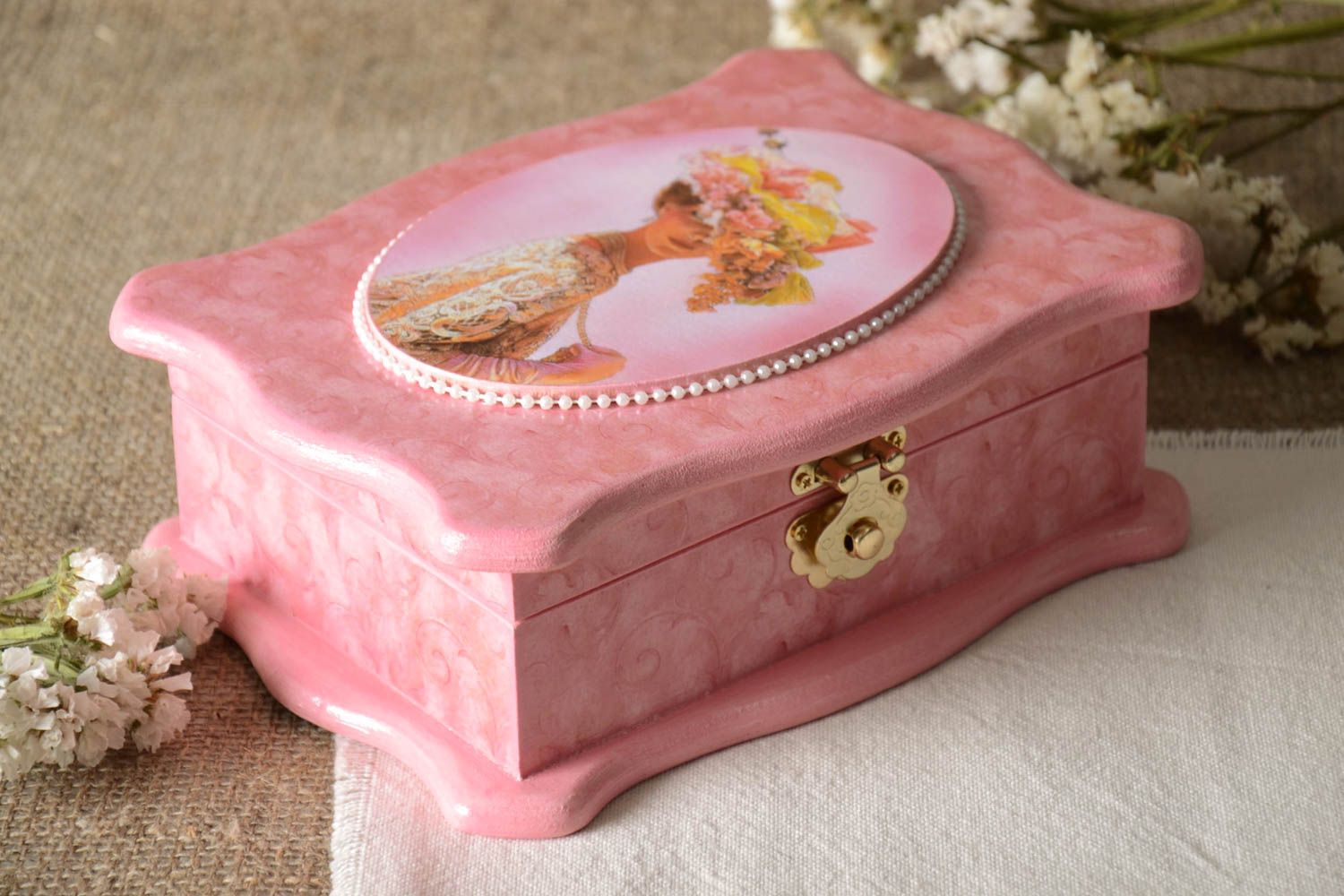 Lovely handmade box unusual stylish accessory decorative interesting gift  photo 1