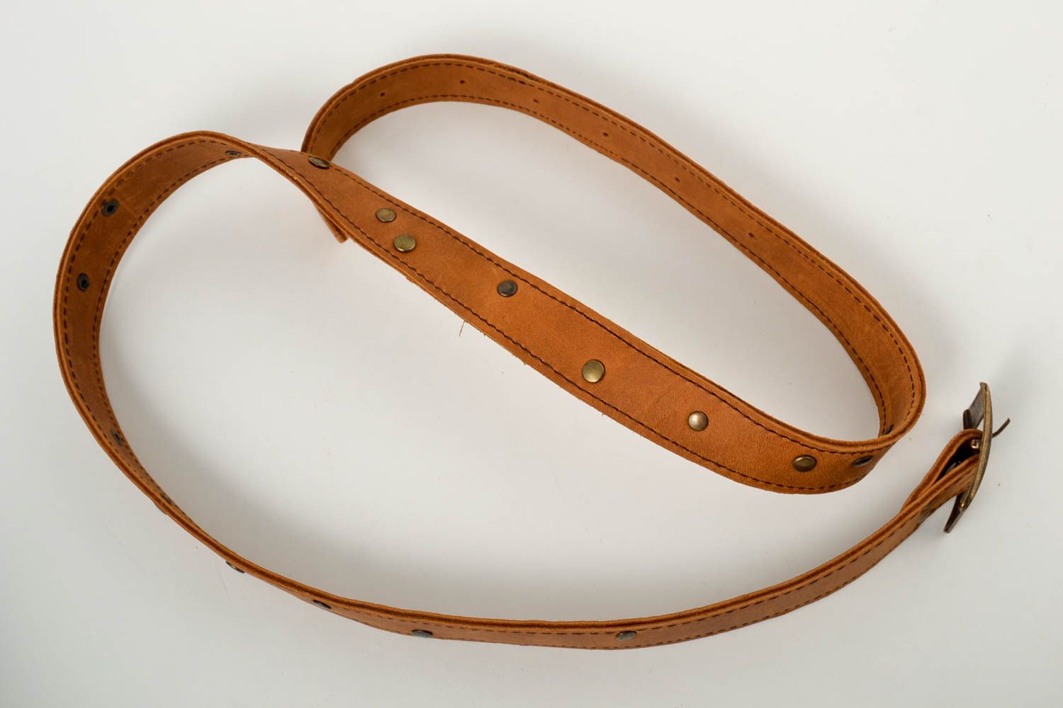 Cinturón de cuero hecho a mano ropa masculina accesorio de moda estiloso foto 3