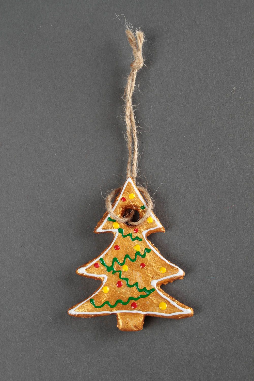 Handgemachte Weihnachtsbaum Dekoration Deko für Weihnachten Figur aus Salzteig foto 3