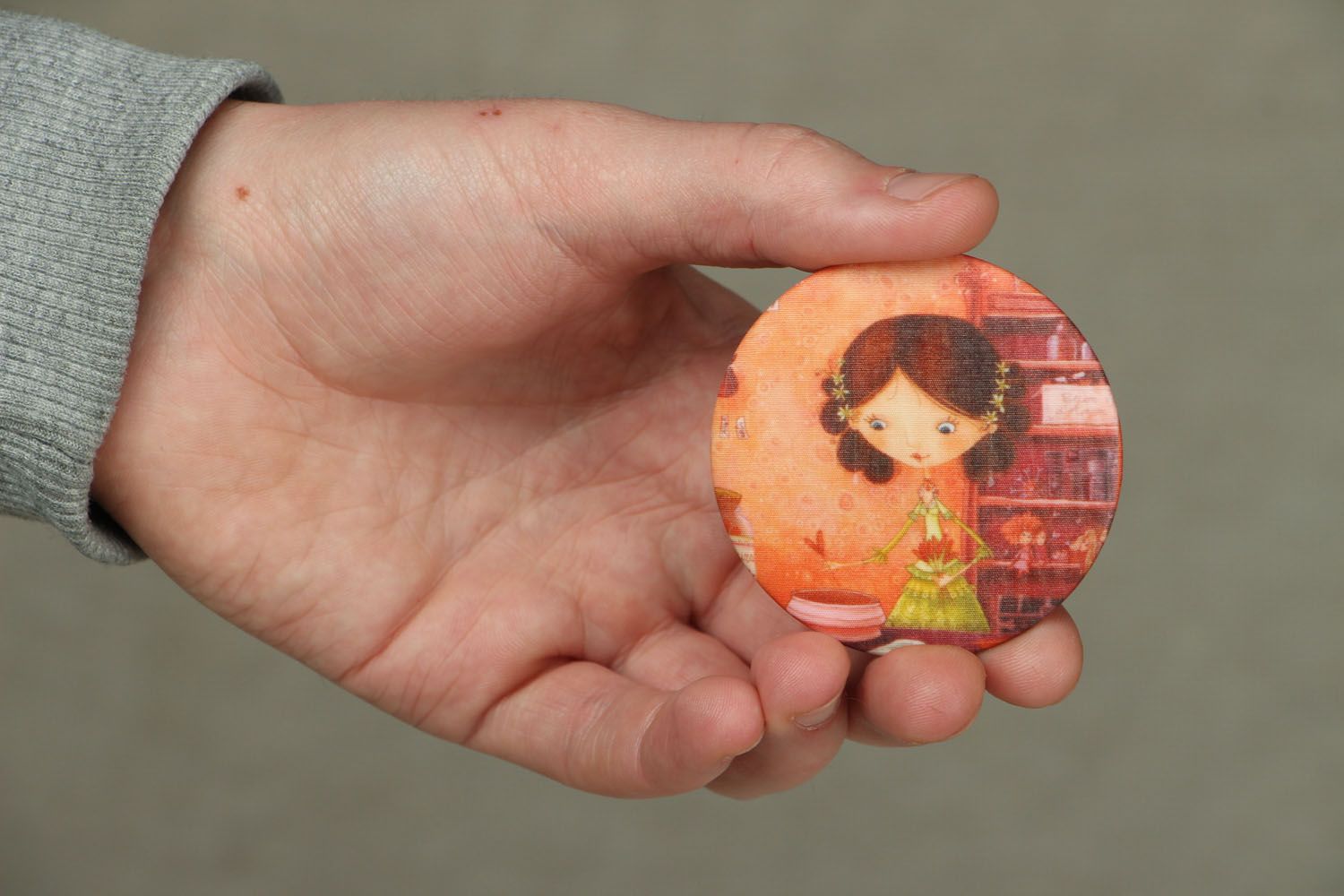 Badge with photo print for girls photo 4
