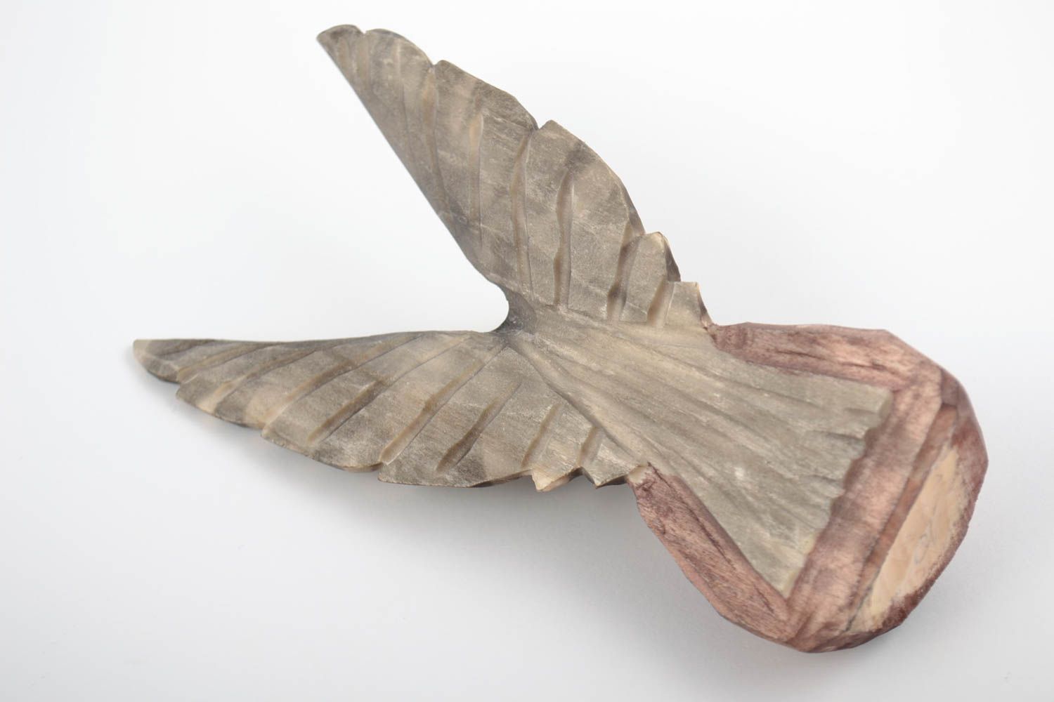 Geschnitzte schöne handmade kleine Holzfigur Adler für Haus Dekor foto 4