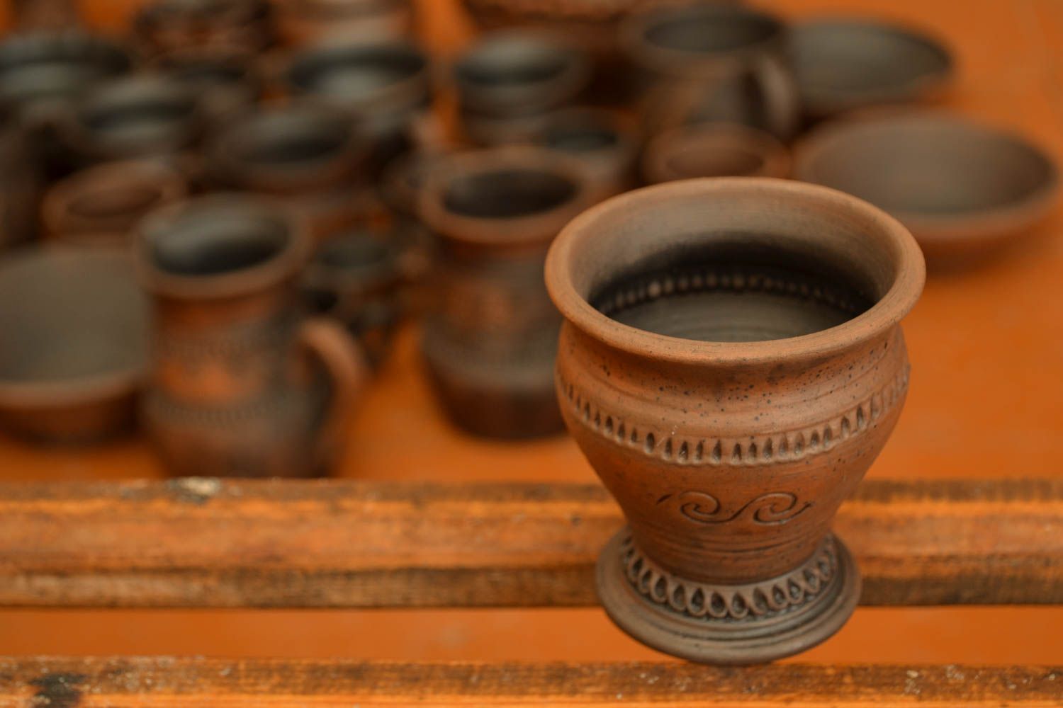 Keramik Schnapsglas handmade foto 1