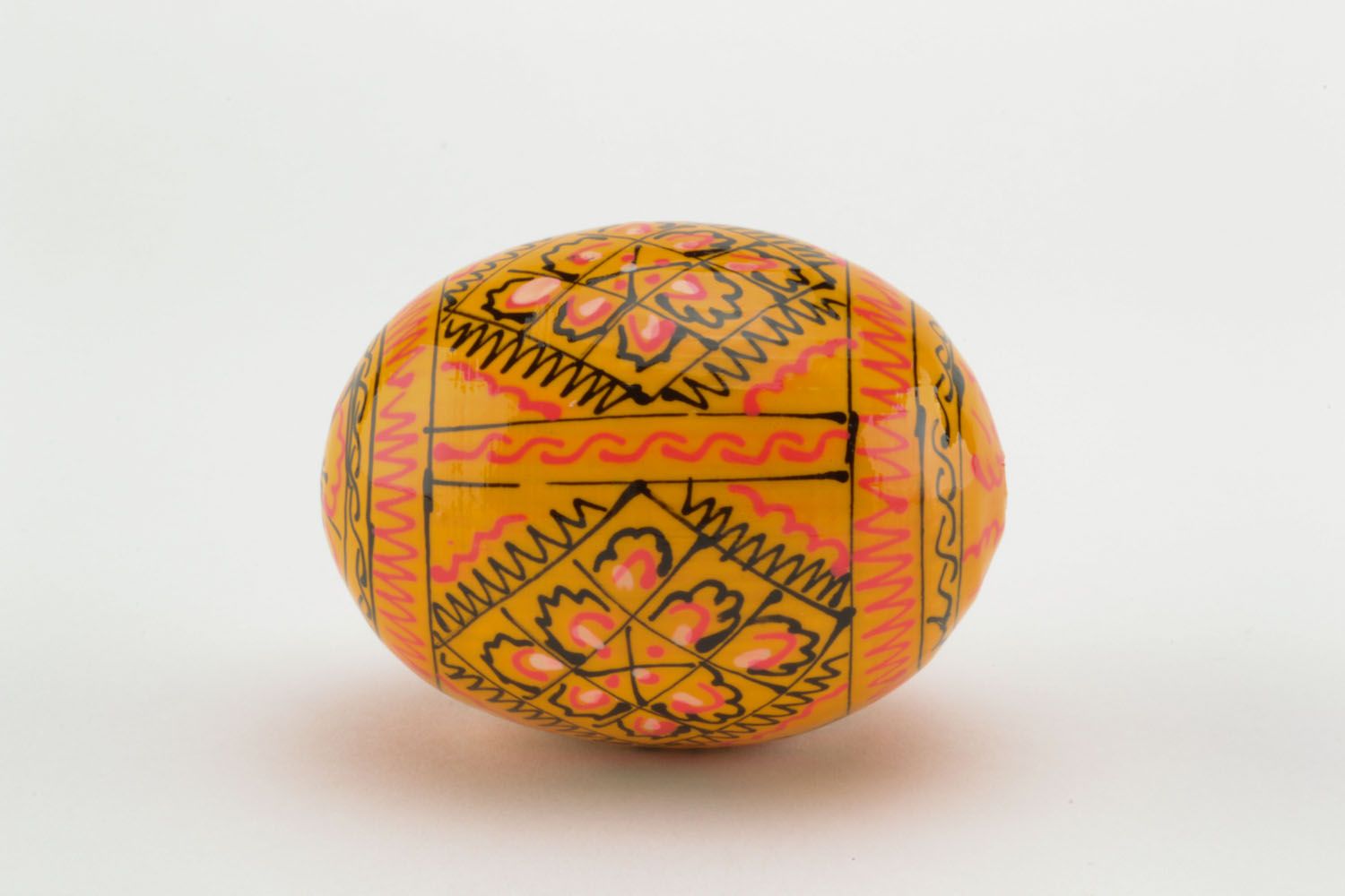 Golden Easter egg with author's paintings photo 2