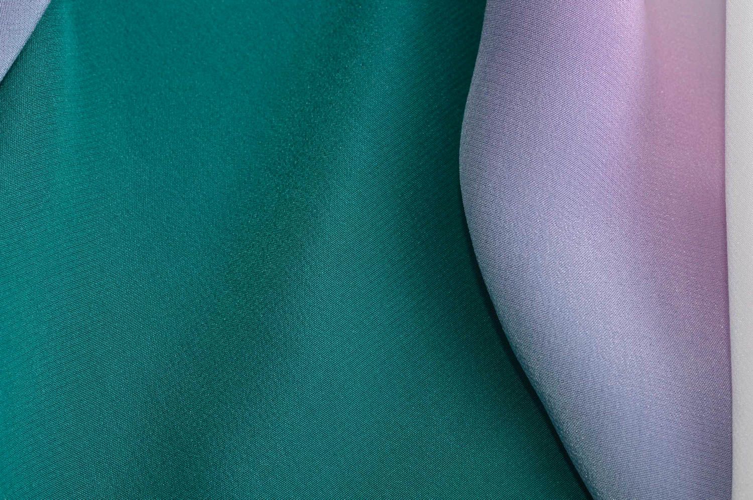 Симпатичный платок ручной работы платок из шелка светлый женский аксессуар фото 5