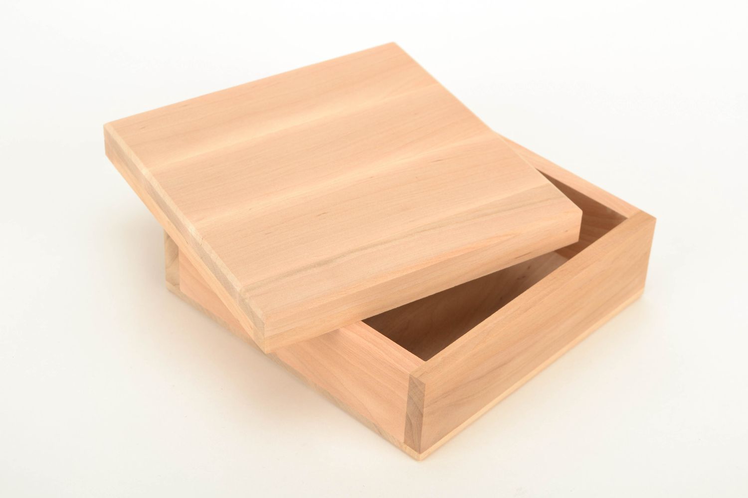 Pieza de madera para manualidades, caja para joyas foto 3